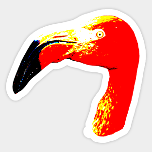 Psyco Flamingo Sticker